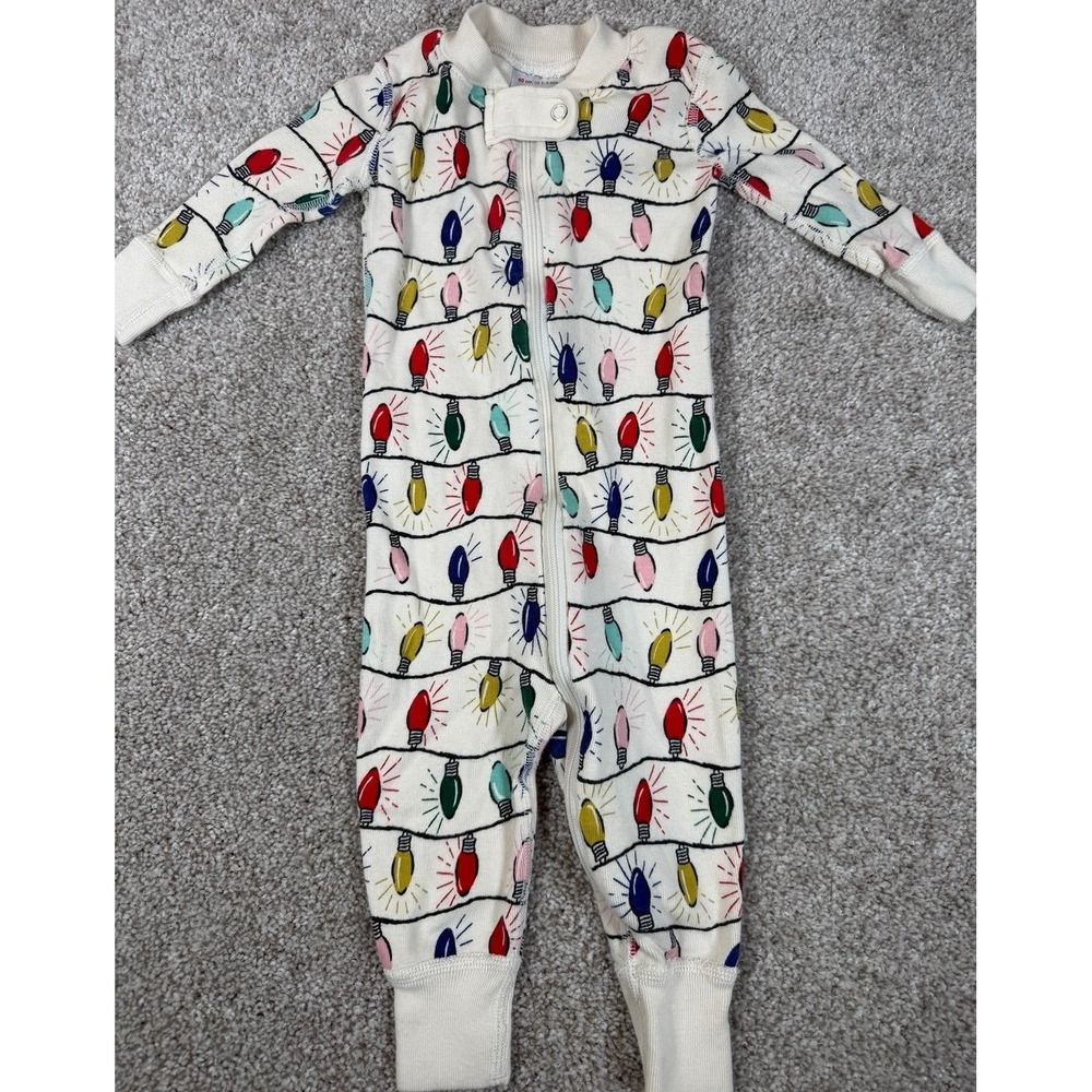 Hanna‎ Andersson Toddler Unisex Christmas Lights 3-6 Months Cotton Pajamas
